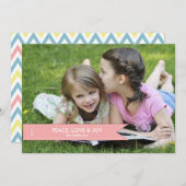 Simple Banner Photo Holiday Kaart (Voorkant / Achterkant)