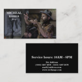 Simple Barber Shop Visitekaartje (Voorkant / Achterkant)