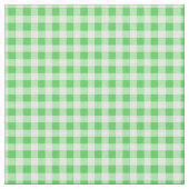 Simple Basic Green Gingham Stof (Close Up)