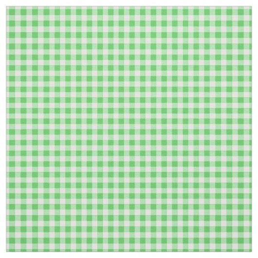 Simple Basic Green Gingham Stof (Swatch)