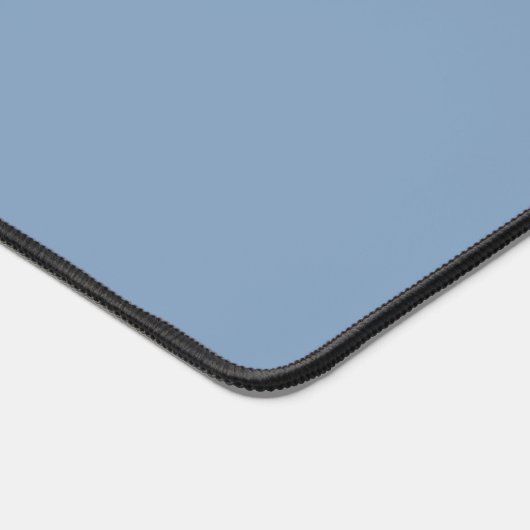 Simple Basic Pastel Blue Monogram voor dames Bureaumat (Hoek)