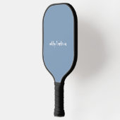 Simple Basic Pastel Blue Monogram voor dames Pickleball Paddle (Links)