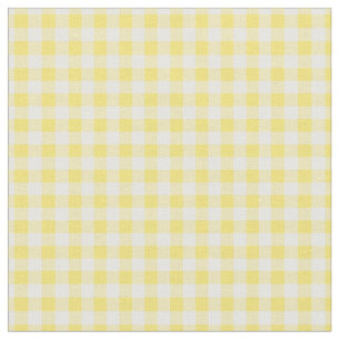 Simple Basic Sunny Yellow Gingham Stof