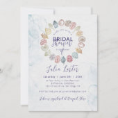 Simple Beach Seashell Krans Vrijgezellenfeest Kaart (Voorkant)