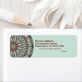 Simple Beauty Mandala - Retouradreslabel Etiket (Insitu)