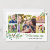 Simple Berries Wonderful LIfe 5 Foto | Feestdagenkaart (Voorkant)