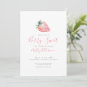 Simple Berry Sweet Baby shower Kaart (Staand voorkant)