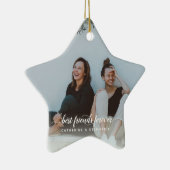 Simple Best Friends Forever Foto Keramisch Ornament (Rechts)