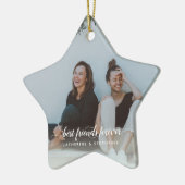 Simple Best Friends Forever Foto Keramisch Ornament (Links)