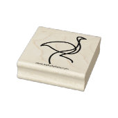 Simple Bird Art Flamingo Rubberstempel (Stempel)