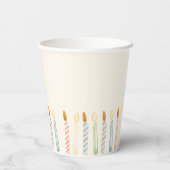 Simple Birthday Candles Party Papieren Bekers (Achterkant)