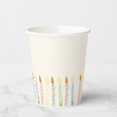 Simple Birthday Candles Party Papieren Bekers (Links)