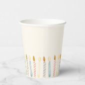 Simple Birthday Candles Party Papieren Bekers (Rechts)