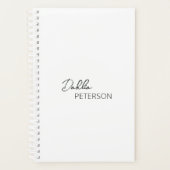 Simple Black and White Elegant Contemporary Modern Planner (Voorkant)