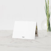 Simple Black and White Elegant Wedding Bedankkaart (Achterkant)