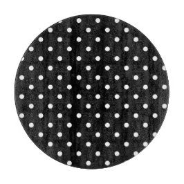 Simple black and white polka dots snijplank