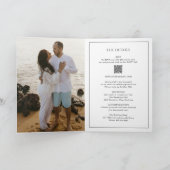 Simple Black and White QR Code Elegant Wedding (Binnen)