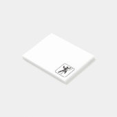 Simple Black and White Rock-klimpictogram Post-it® Notes (Schuin)