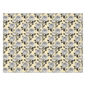 Simple Black And White Roses In A Graphic Style  Tafelkleed (Voorkant (Horizontaal))