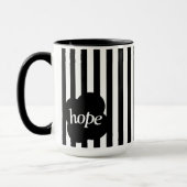 Simple black and white scripture Two-Tone mug Mok (Links)