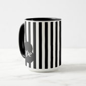 Simple black and white scripture Two-Tone mug Mok (Voorkant links)