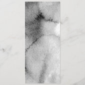 Simple Black and White Wedding Menu (Achterkant)