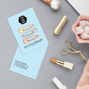 Simple Black Blue Multiple Hair Clip Display Kaart