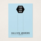 Simple Black Blue Multiple Hair Clip Display Kaart (Voorkant)