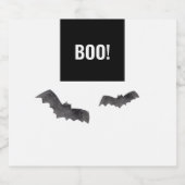 Simple Black Boo Happy Halloween Bier Etiket (Enkel label)