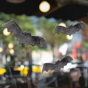 Simple Black Boo Happy Halloween Raamsticker