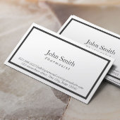 Simple Black Border Pharmacist Visitekaartje