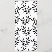 Simple Black Calligraphy Wedding Menu (Achterkant)