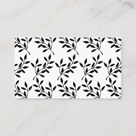 Simple Black Calligraphy Wedding Website Kaart (Achterkant)