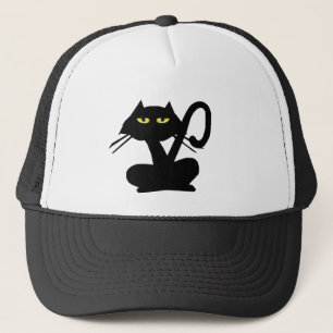 Simple Black Cat-Pet Trucker Pet
