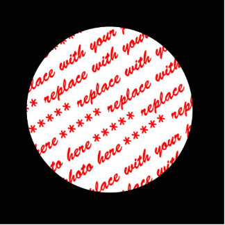 Simple Black Circle Photo Lijst Sjabloon Staand Fotobeeldje