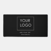Simple Black Company Business Workshop Logo Bureaumat (Voorkant)