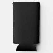 Simple Black De avond voor repetitie diner Seltzer Blikjeskoeler (Achterkant)