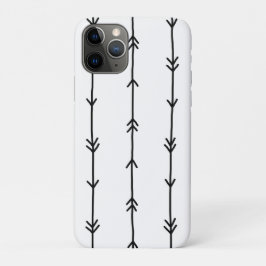 Simple Black en White Boho Arrow Doodles Case-Mate iPhone Case