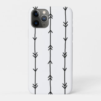 Simple Black en White Boho Arrow Doodles Case-Mate iPhone Case