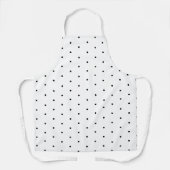 Simple Black en White Polka Dot Pattern Baker Schort (Voorkant)