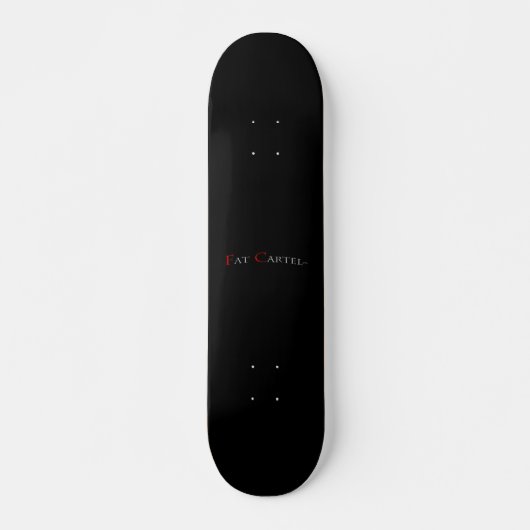 Simple Black "Fat Cartel"-skateboard Skateboard (Voorkant)