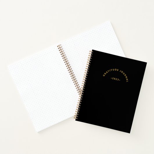 Simple Black Gratitude Journal Notitieboek (Binnen)