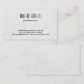 Simple Black Grey Pattern Background Visitekaartje (Voorkant / Achterkant)