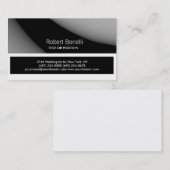 Simple Black Grey White Plain Visitekaartje (Voorkant / Achterkant)