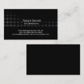 Simple Black Grey White Plain Visitekaartje (Voorkant / Achterkant)