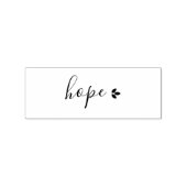 Simple Black Hope met bladeren Rubberstempel (Afrduk)