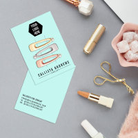 Simple Black Mint Multiple Hair Clip Display Kaart