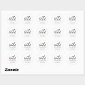 Simple Black Phanarcy afstuderen Ronde Sticker (Vel)
