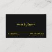 Simple Black Professional Visitekaartje (Voorkant)