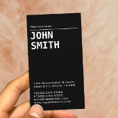 Simple Black Psychiatrist Visitekaartje